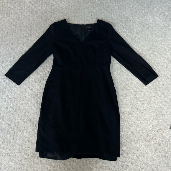J. Crew 3/4 Sleeve Classic Work Date Dress - Picture 2 of 8